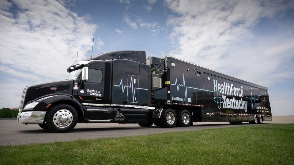 HealthForce 1 mobile simulation lab truck